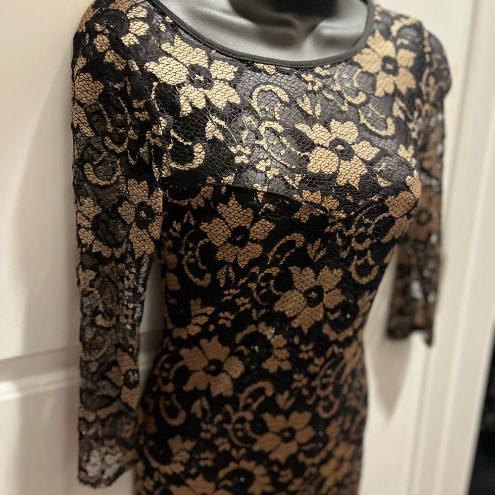 Elegant Black Lace Dress